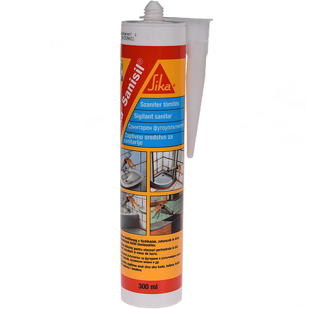 Silicon sanitar, transparent, Sika Sanisil, interior / exterior, 300 ml