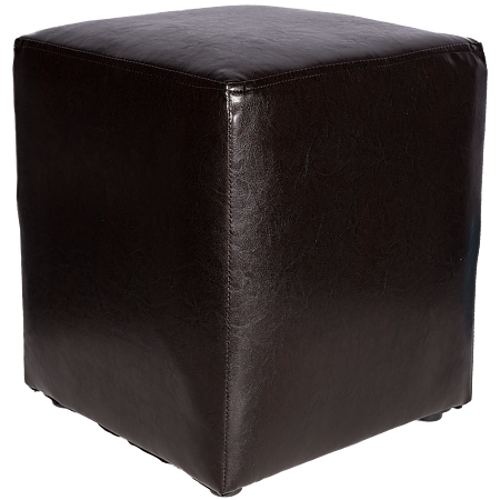 Taburet Cube, tapiterie piele ecologica, wenge IP 21835, 45x37x37 cm