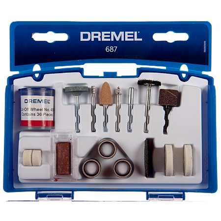 Set accesorii Dremel 687, pentru curatare si slefuire