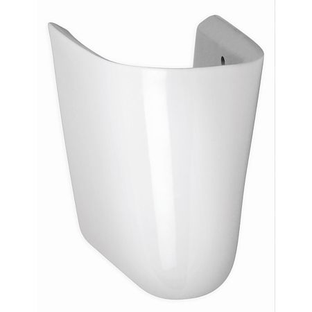 Semipiedestal Roca Neo pentru lavoar, semi-rotund, ceramica sanitara, alb