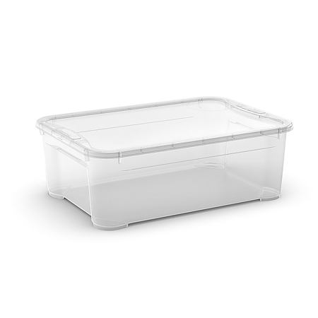 Cutie depozitare cu capac Keter model T, transparent, 32 L