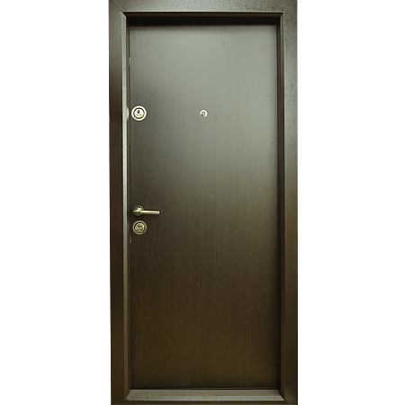 Usa metalica de intrare in apartament Arta Door 101, cu fete din MDF laminat, deschidere dreapta, culoare wenge, 880 x 2010 mm