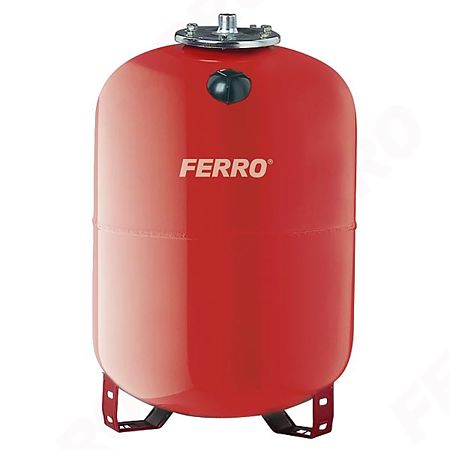 Vas de expansiune RV150 Ferro, rosu, montaj pe pardoseala, 150L