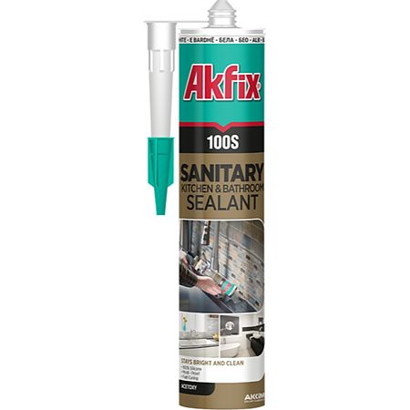 Silicon sanitar Akfix 100 S, 280 ml, transparent