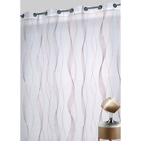 Perdea Sound 100% poliester, alb-cupru 150, 140 x 260 cm