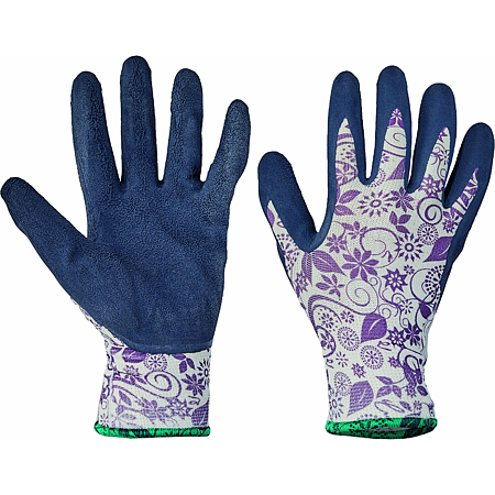 Manusi de protectie Pintail Blist, nailon imersat in latex, marimea 8, violet 