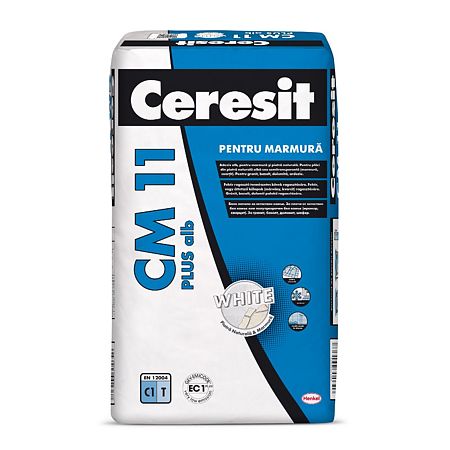 Adeziv pentru placari ceramice, Ceresit CM 11 Plus, alb, 25 kg