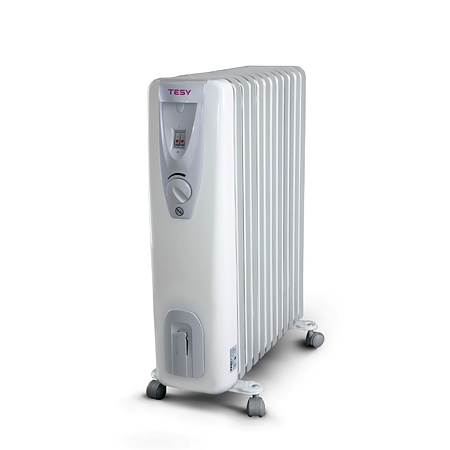 Calorifer electric cu ulei Tesy CB 2512 E01R, 2500 W, 12 elementi, 3 trepte incalzire, termostat mecanic, 65 x 29 x 55 cm