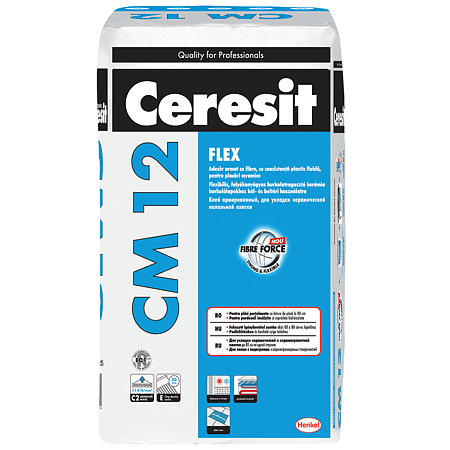 Adeziv flexibil pentru placari ceramice, Ceresit CM 12, 25 kg