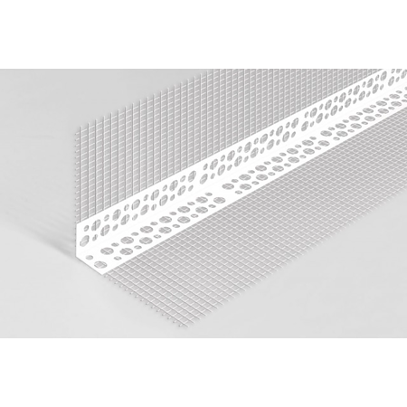 Profil de colt, PVC, plasa fibra de sticla, 100 x 100 x 2500 mm