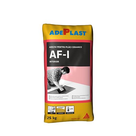  Adeziv pentru placari ceramice Adeplast AF-I, gri, interior, 25 kg 