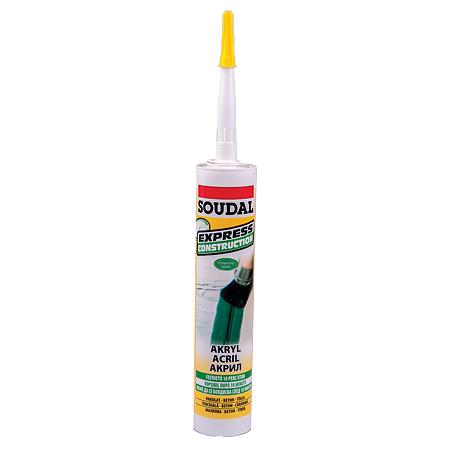 Mastic acrilic Express Construction, Soudal, alb, 280 ml