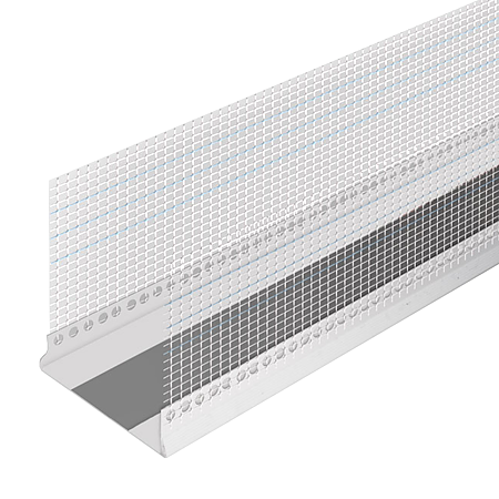 Profil rosturi dilatatie , PVC, plasa fibra de sticla, 100 x 100 x 2000 mm