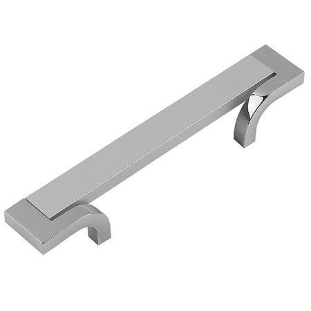 Maner din aluminiu cu terminatii FA5351 256 mm, crom/crom mat