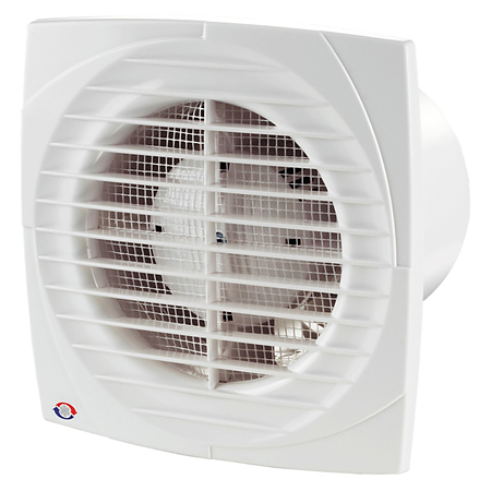 Ventilator de baie Vents DT, timer, D 125 mm, 16 W, 2400 rpm, 180 mc/h, alb