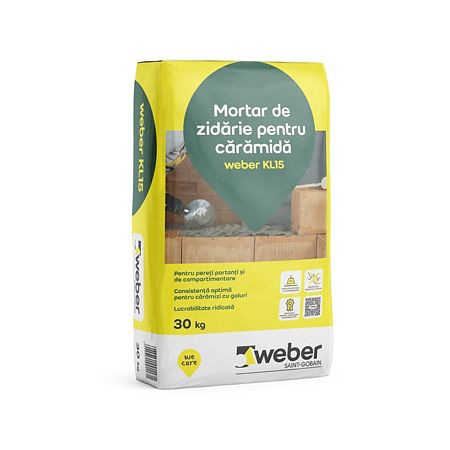 Mortar de zidarie pentru caramida Weber KL15, 30 kg