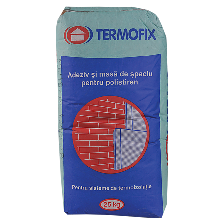 Adeziv si masa spaclu polistiren expandat Termofix, interior/exterior, 25 kg