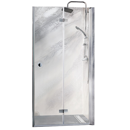 Usa plianta dreapta pentru cabina de dus Sanotechnik Sanoflex Optima EC1281FR, sticla 6 mm, montaj dreapta, crom, 77 x 195 cm