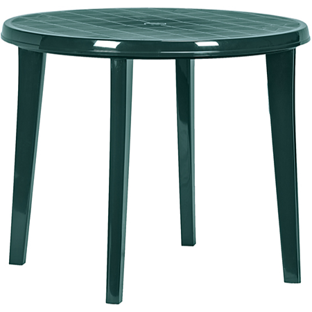 Masa rotunda pentru gradina Keter Lisa, plastic, 90 x 73 cm, verde inchis