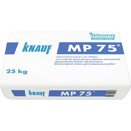 Tencuiala Knauf MP75, pe baza de ipsos, aplicare mecanizata, interior, 25 kg