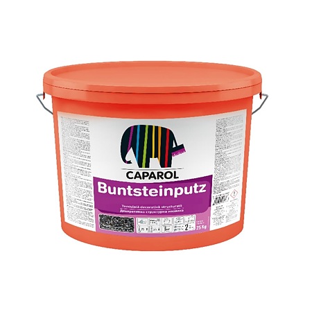 Tencuiala decorativa mozaicata Caparol Capatect Buntsteinputz, interior/exterior, Granitschwarz, 25 kg