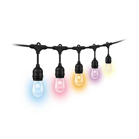 Ghirlanda luminoasa LED WiZ String Lights, 12 becuri, exterior, IP65, 12 W