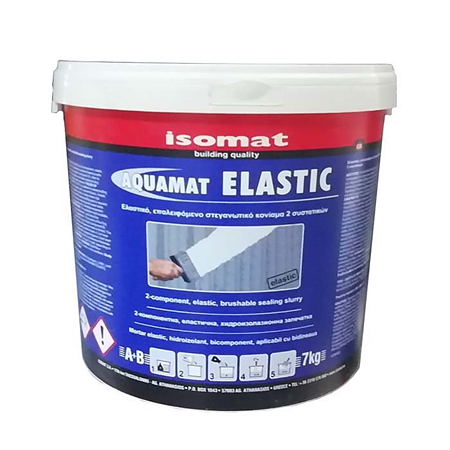 Mortar Hidroizolant Isomat, usor de aplicat, alb, adecvat pentru terase verzi, 7 kg