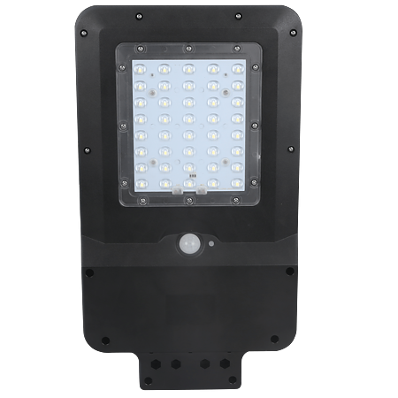 Corp iluminat stradal LED Lohuis, panou solar si senzor miscare, 15 W, lumina rece 6500 K