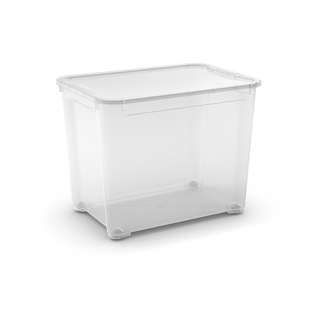 Cutie depozitare cu capac Keter model T, transparent, 70 L