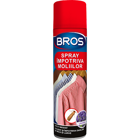 Spray cu aerosol impotriva moliilor Bros, 150 ml