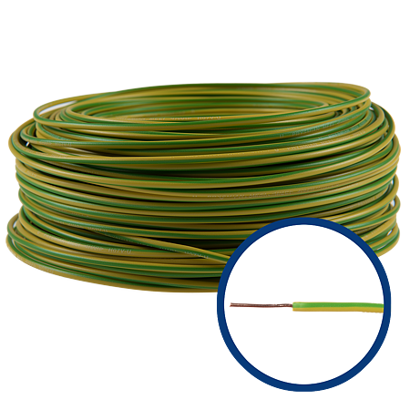 Conductor FY (H07V-U) 1.5 mm, galben-verde