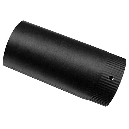 Burlan fum pentru semineu, emailat negru mat, D 130 mm, L 900 mm