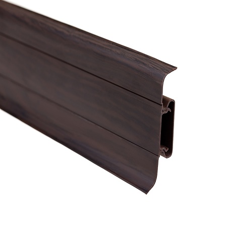 Plinta parchet, cu canal cablu, PVC, wenge deschis 8699, 2500 x 52 x 22,5 mm