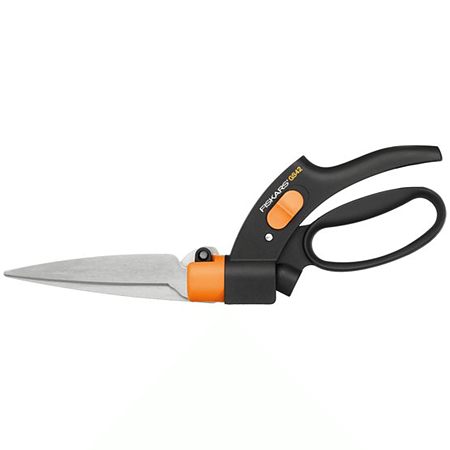 Foarfeca de tuns gazonul Fiskars GS42, manere ergonomice, 302 mm, negru oranj