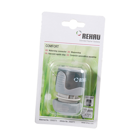 Cupla cu stop Confort Rehau,1/2"