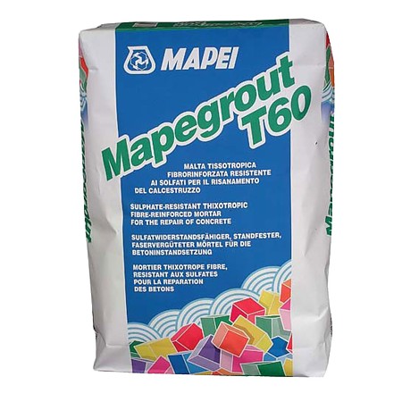 Mortar monocomponent Mapegrout T60 Mapei, tixotropic, 25 kg