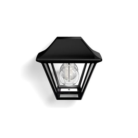  Aplica exterior Philips Alpenglow, negru, 1xE27, 42 W, IP44