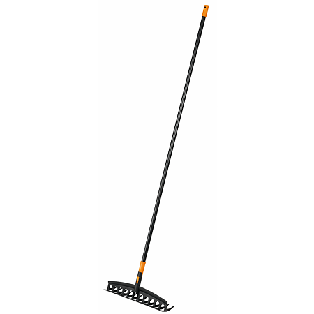 Grebla frunze universala Fiskars Solid, 1600 mm, aluminiu, negru