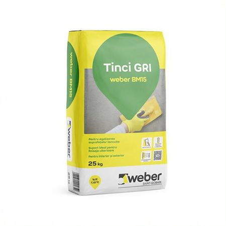 Tencuiala fina Weber BM15, 25 kg