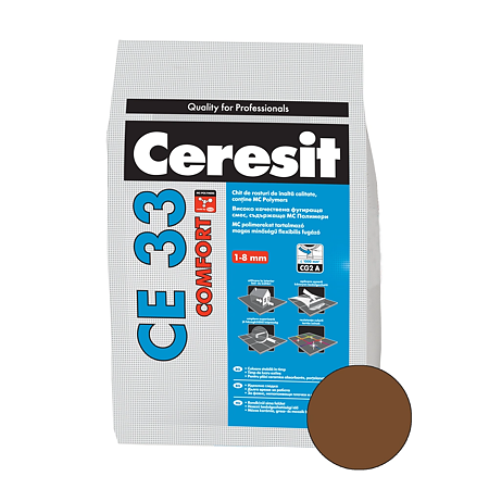 Chit de rosturi gresie si faianta Ceresit CE 33, terra, interior, 2 kg