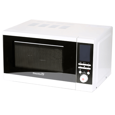 Cuptor cu microunde Hausberg HB-8007, digital, putere 800W, capacitate 20 l, functie grill, 26.5 x 46 x 38 cm