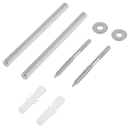 Set suport ascuns pentru polite cu diblu, 140 mm