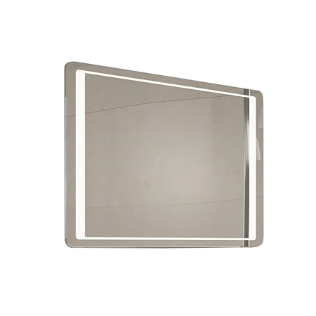 Oglinda baie Savini Due Linea, reversibila, iluminare led, 80 x 60 cm