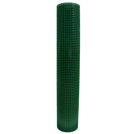 Plasa gard ornamental fir zincat plastifiat Voliplast, verde, 1.2 mm, 0.5 x 10 m