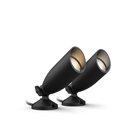 Spoturi LED WiZ exterior, IP65, 4 W, 2 bucati