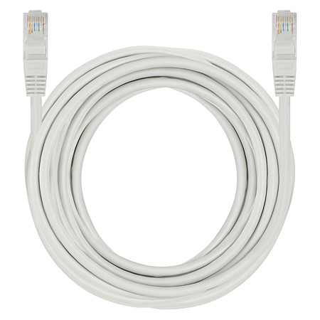 Cablu retea UTP cat 5e Emos, 5 m, gri, mufat 2 x RJ45