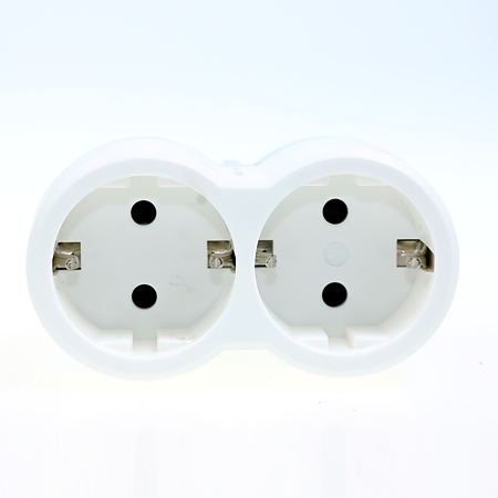 Adaptor priza 2 iesiri frontal Moes