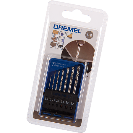 Set 7 burghie Dremel, 0,8 - 3,2 mm