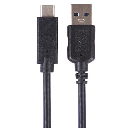 Cablu USB Emos, 3.0 A tata - 3.1 C tata, incarcare rapida, negru, 1 m