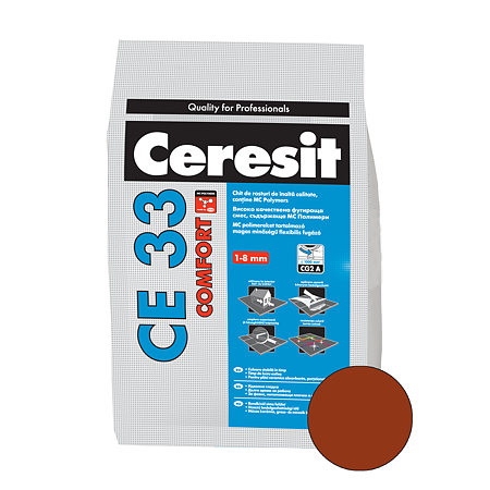 Chit de rosturi gresie si faianta Ceresit CE 33, clinker, interior, 2 kg